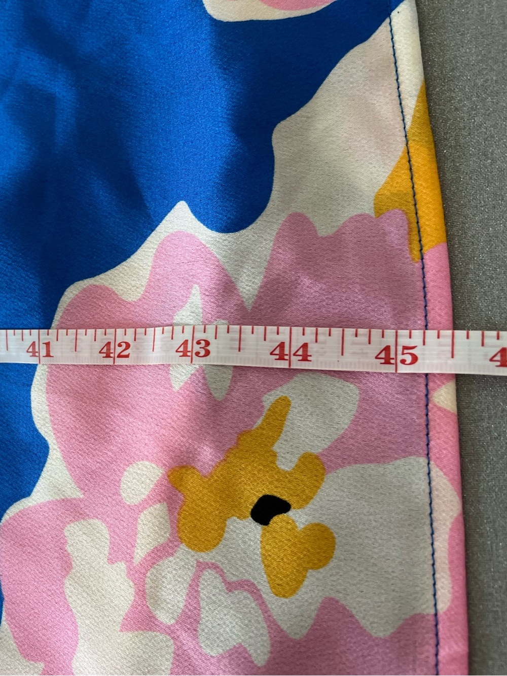 Umgee | Blue Flowy Lightweight Dress with Large Pink and Yellow Print Size S - Picture 17 of 17